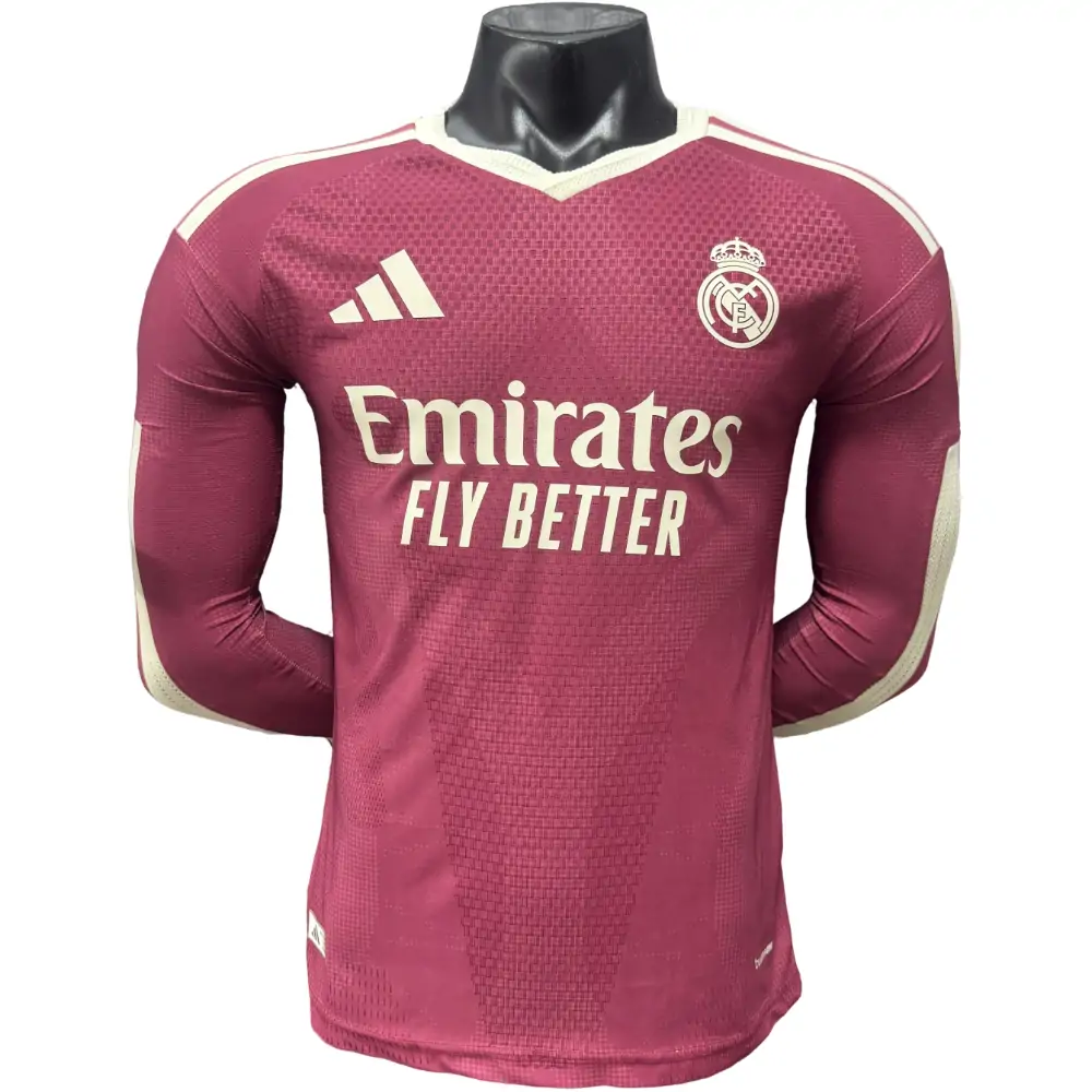 2026-27 Real Madrid Second Away Long Sleeve Jersey - Player Edition