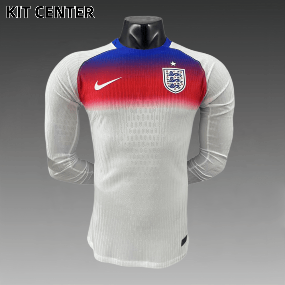 2025/2026 England Home Long Sleeve Football Jersey (Players)