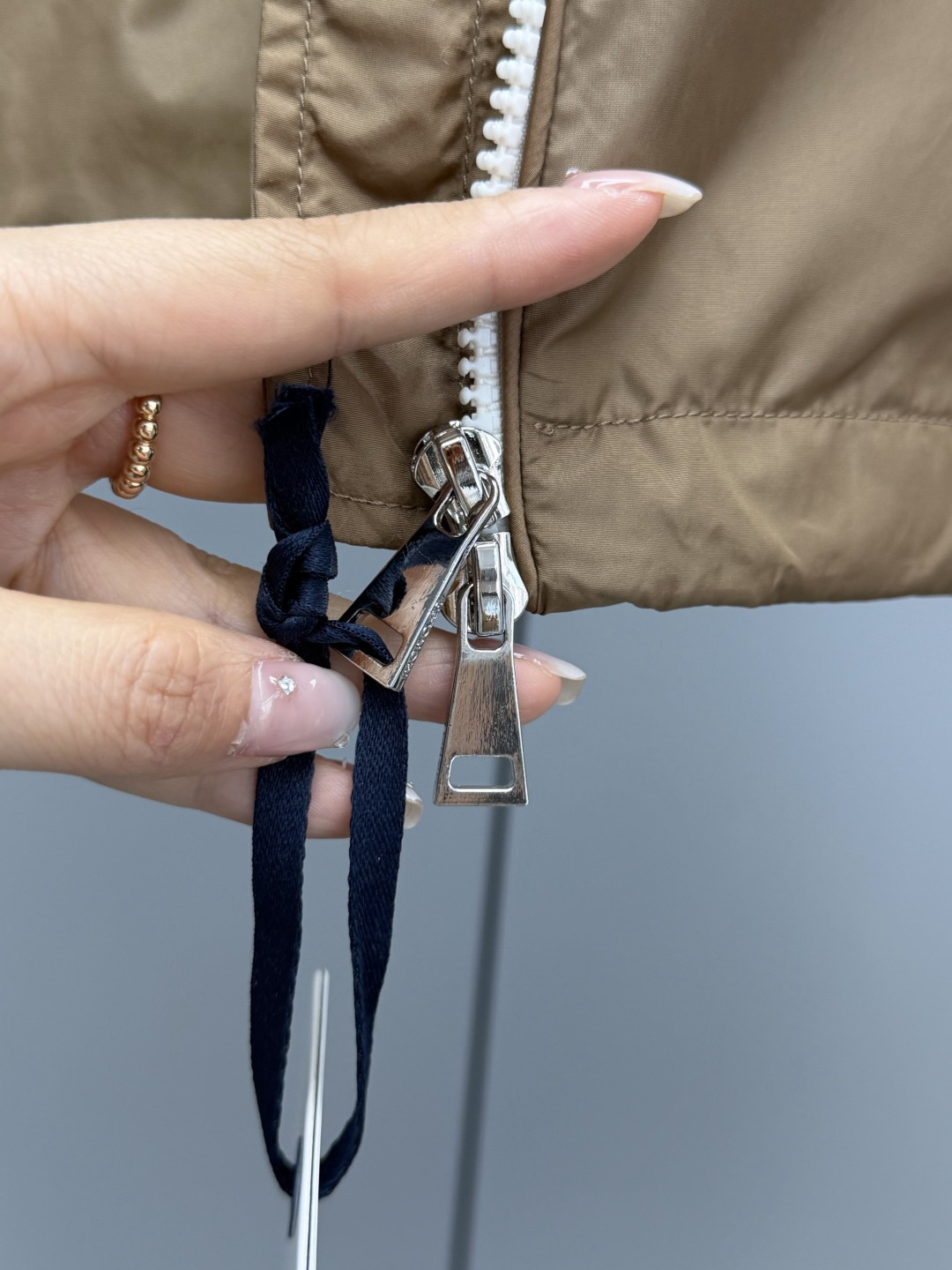 Moncler 2026 Autumn Winter Women's Jackets Polyester Hooded Tassel Zipper Casual Slim Woman's Coats MKDFWJ26012