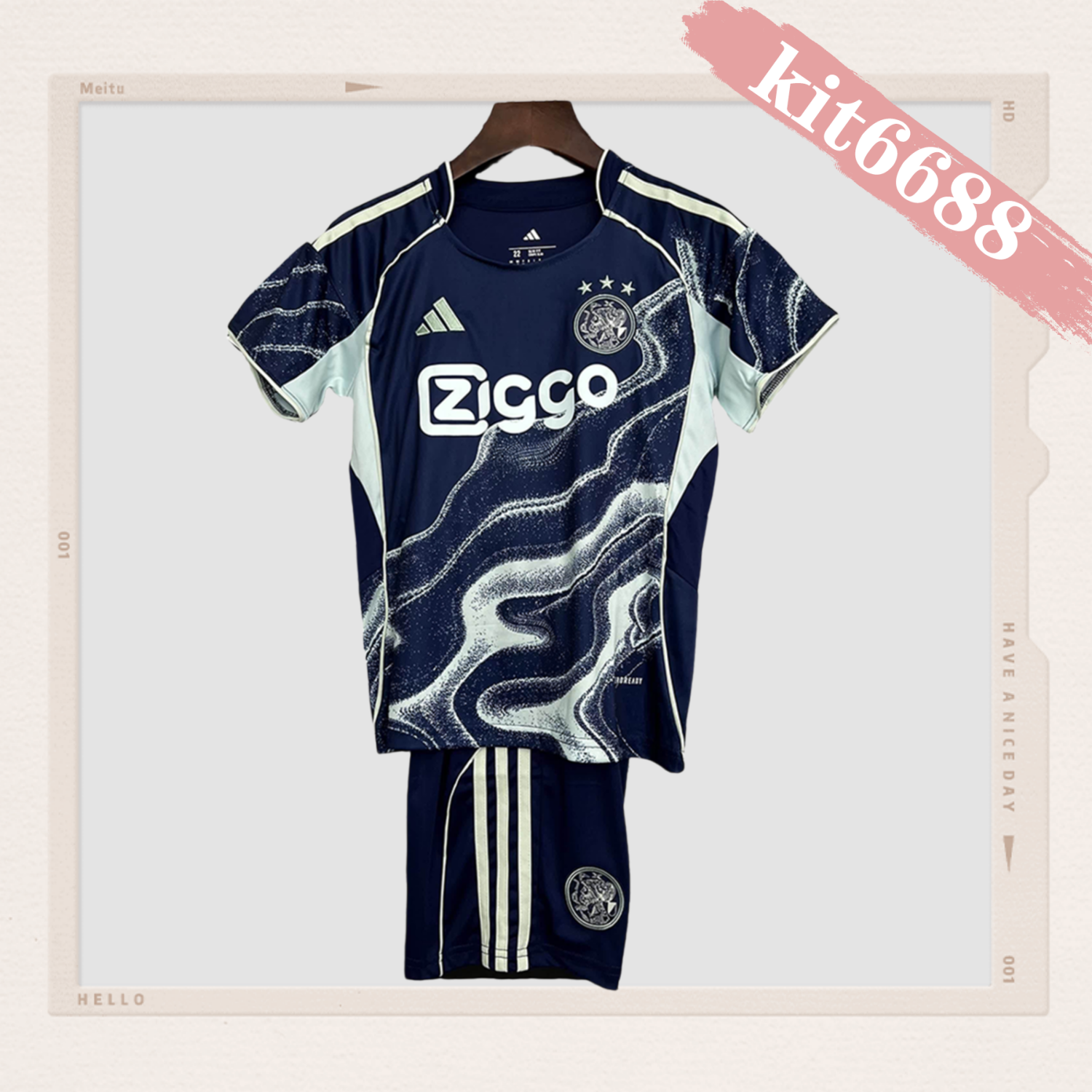 2025/2026 Ajax Away Football Shirt（Kids Kit socks）