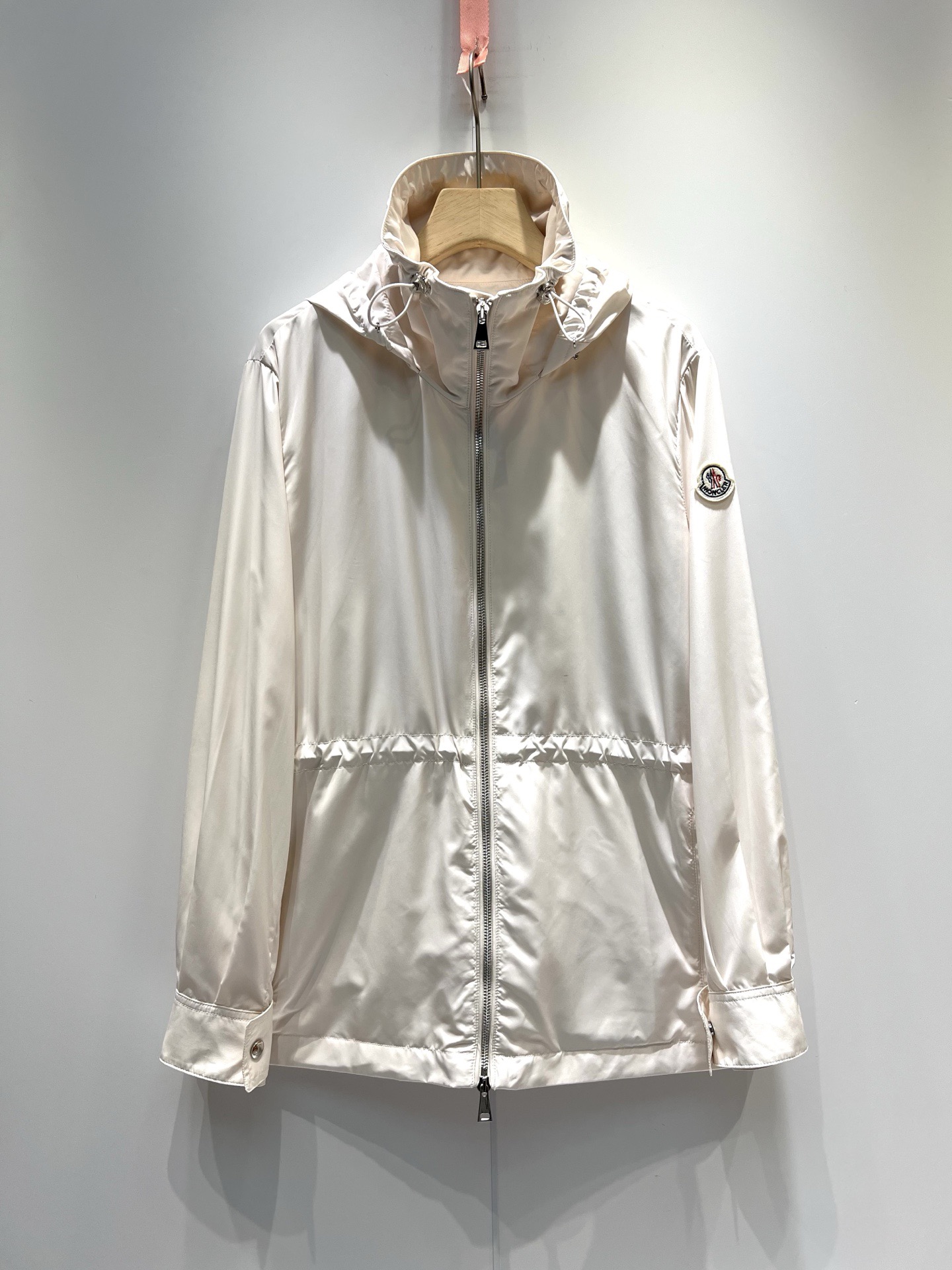 Moncler Enette 2026 Spring Autumn Women's Jackets Polyester Hooded Zipper Tassel Casual Slim Woman's Coats MKDFWJ26001