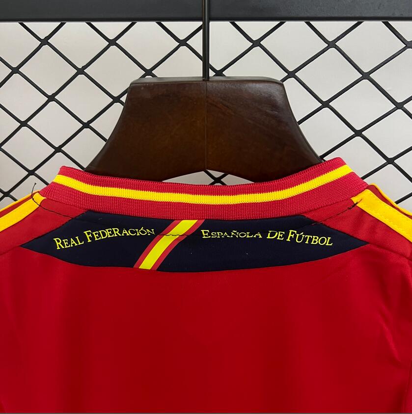 2012 Spain home Retro Football Shirt  Kids Kit