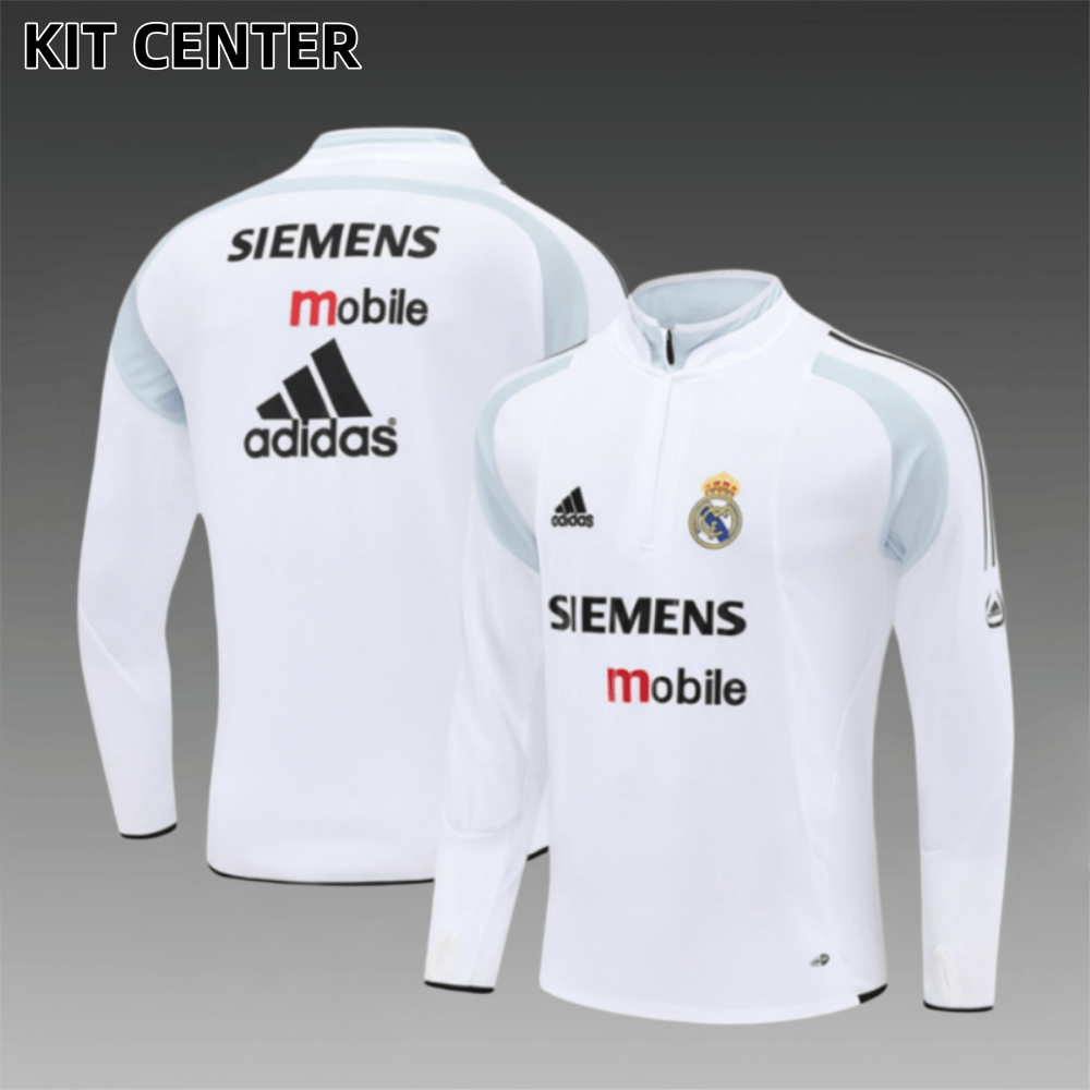 04/05 Real Madrid Retro Training Uniform Long- Sleeve Football Shirt