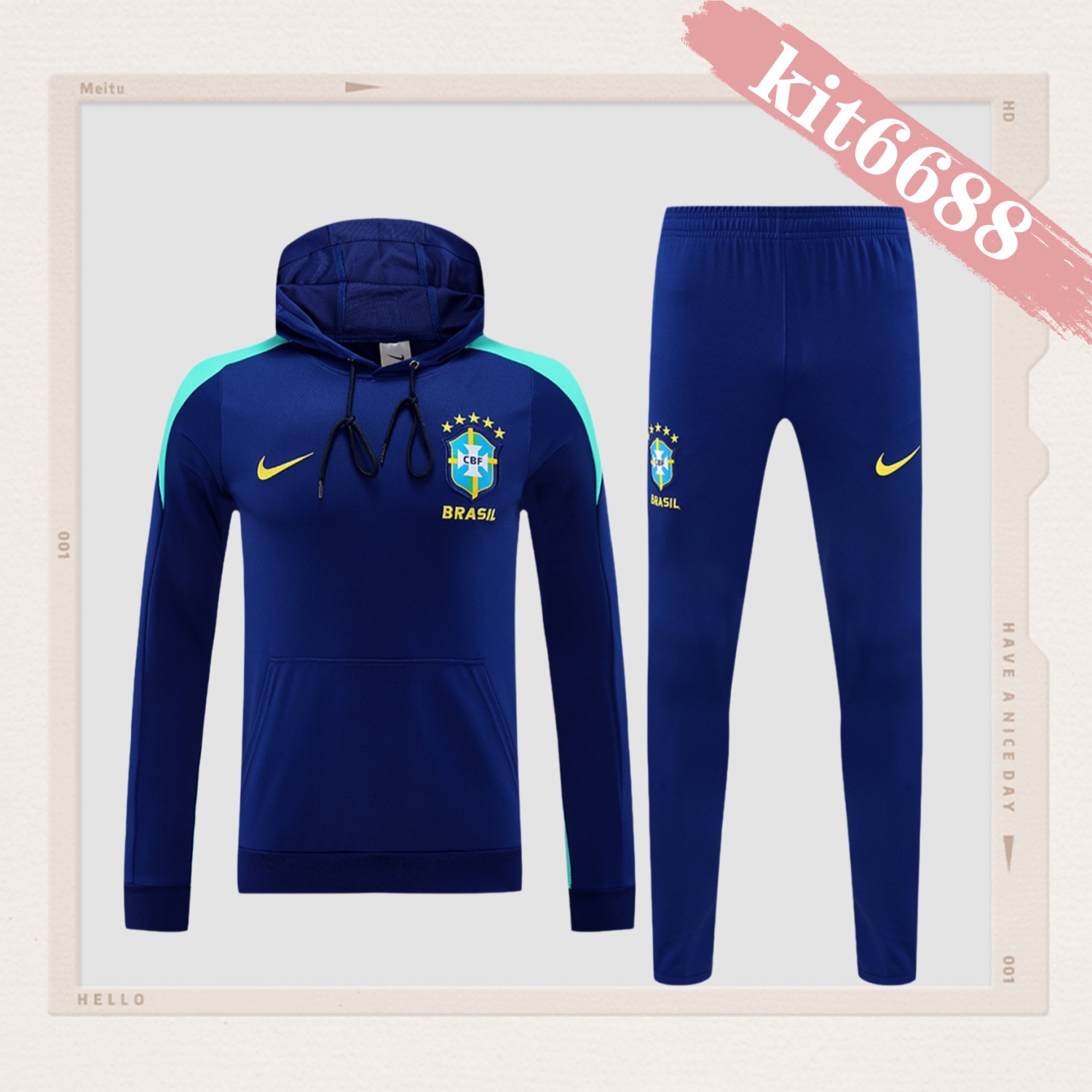 2025/2026 Brazil Adult Long Sleeve Hood Kit