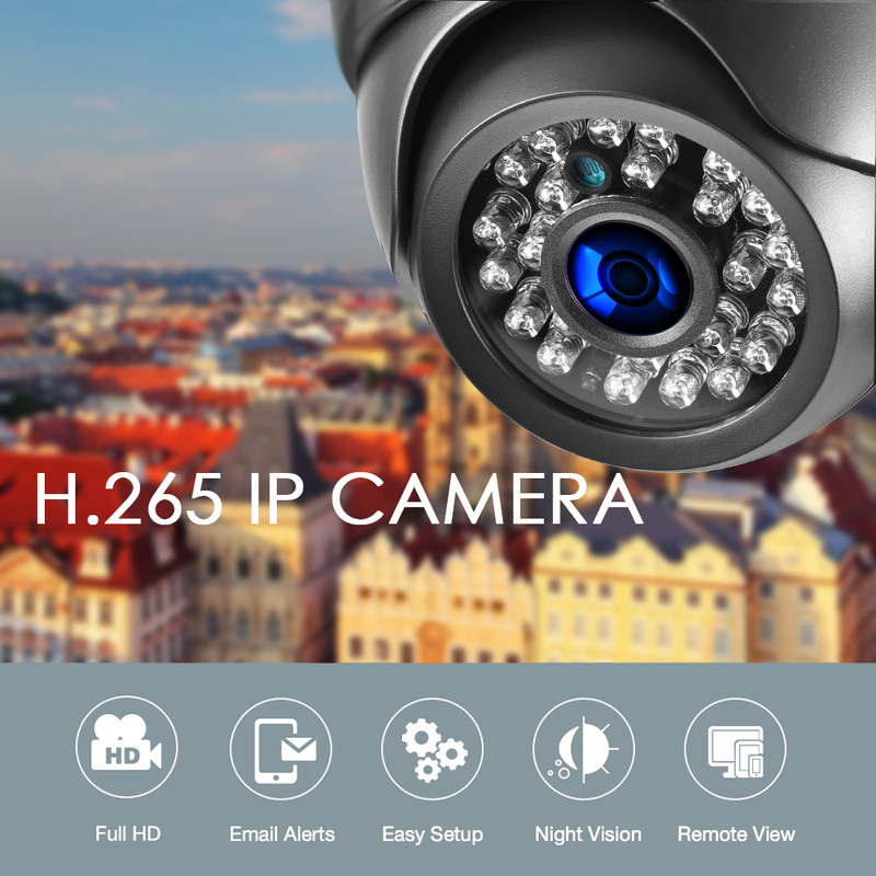 Gadinan Full HD 4MP Audio Face Detection Security IR Night Vision Plastic Indoor Dome IP Camera DC 12V/48V POE XMEYE iCSee