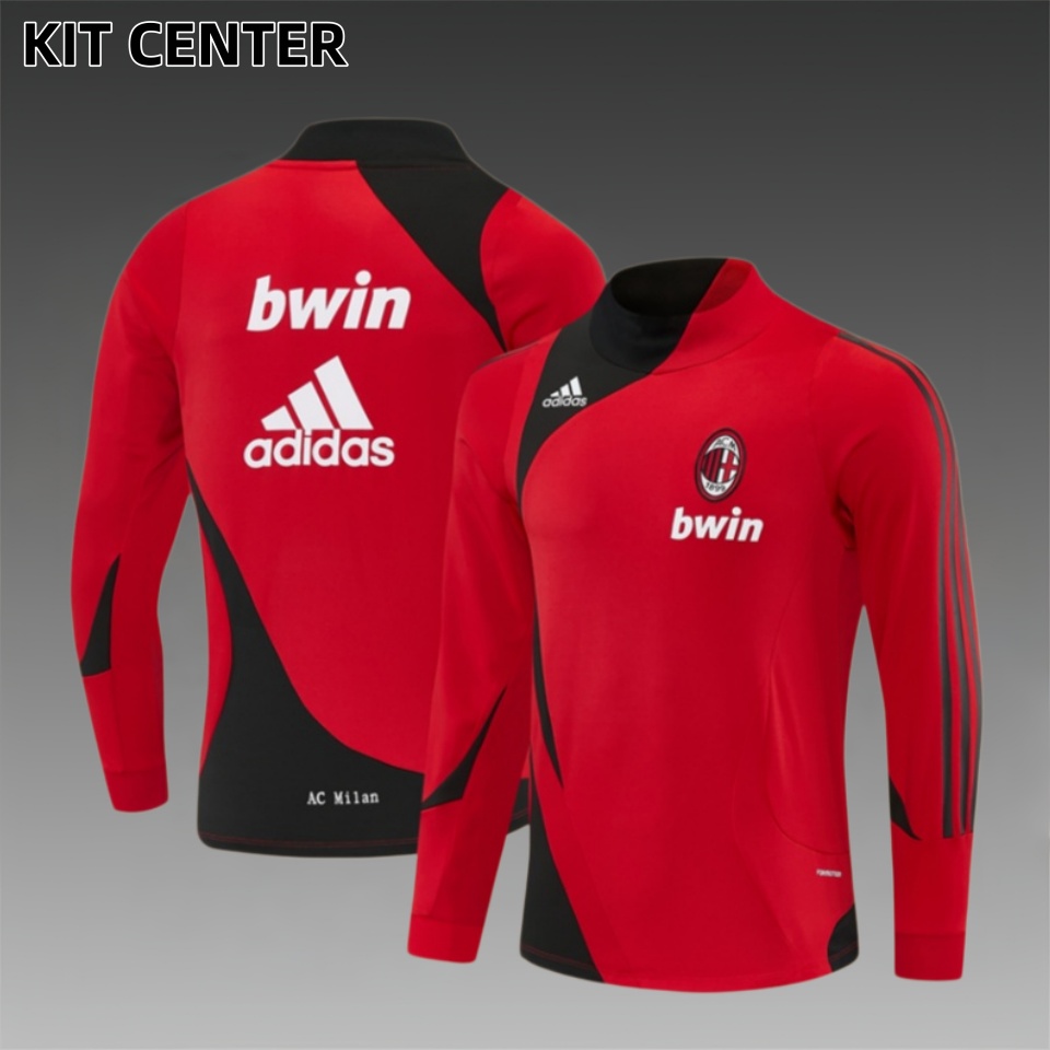 07/08 AC Milan Retro Training Shirt Long Sleeve Football Shirt
