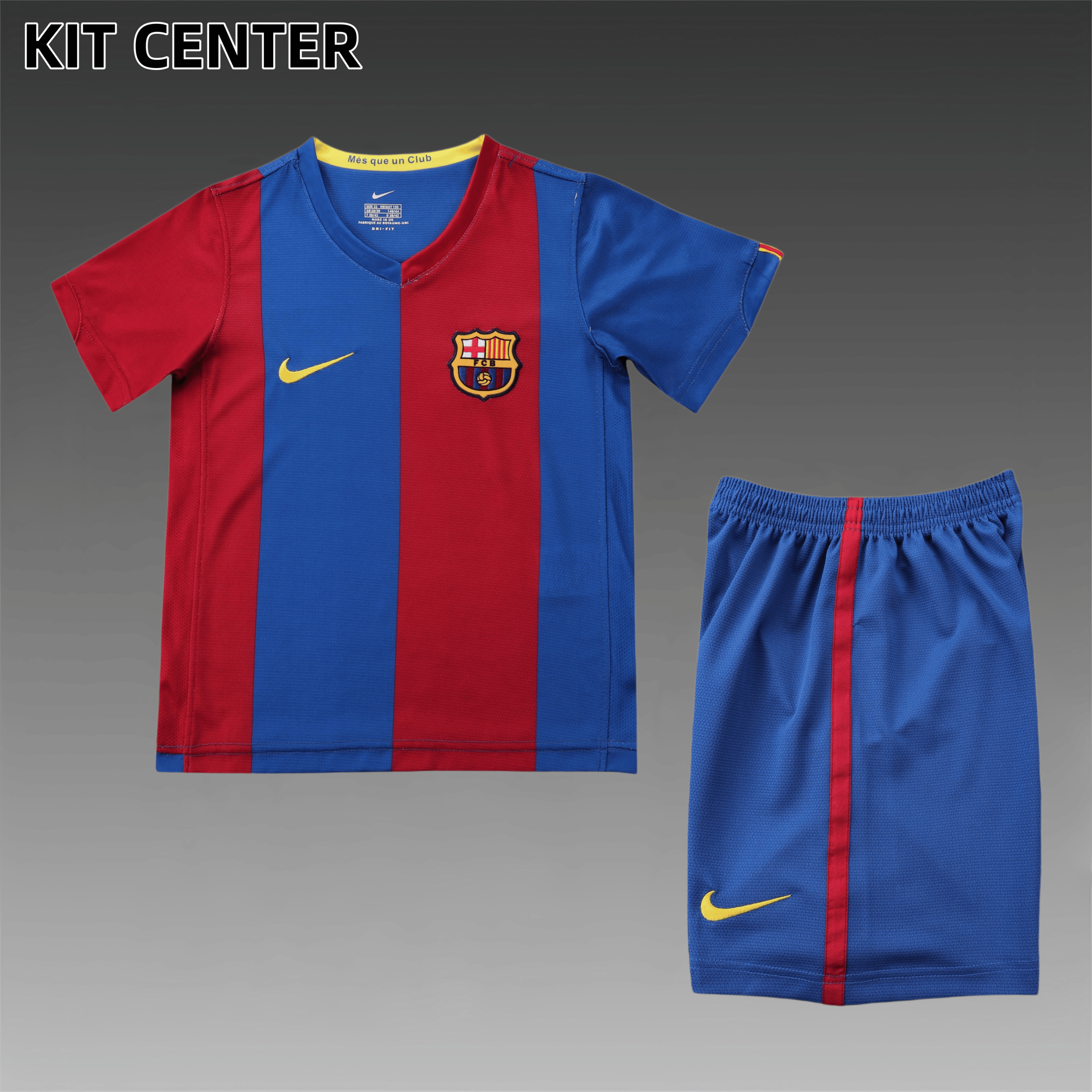 2006/2007 Barcelona home Retro Kids Kit(Kids Kit)