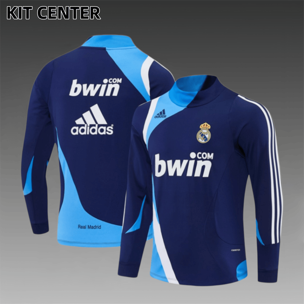 07/08 Real Madrid Retro Training Uniform Long- Sleeve Football Shirt