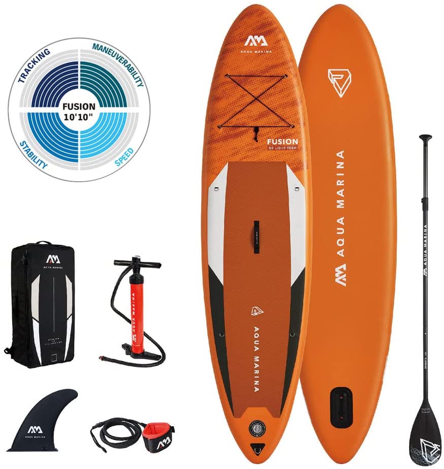 Stand Up Paddle Board - FUSION 10'10 - Inflatable SUP Package