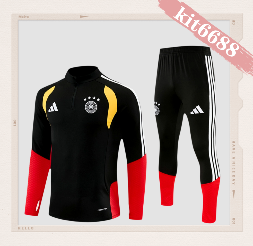 2026/2027 Germany Kids Half Zip Training Clothes (Kids Kit)