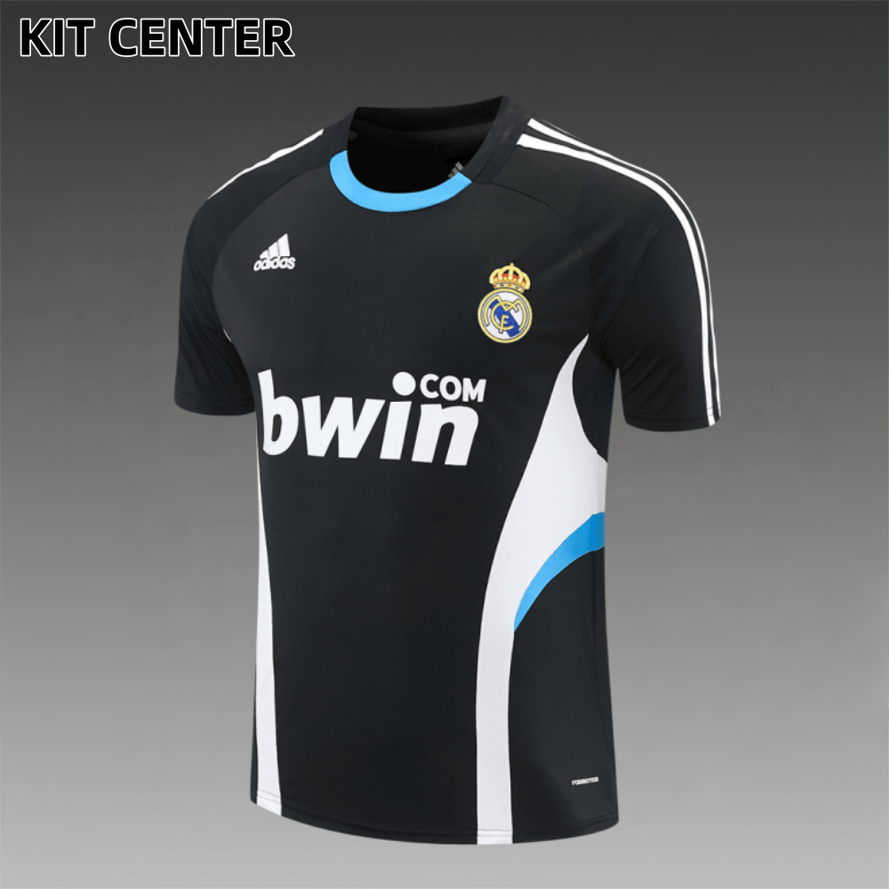 08/09 Real Madrid Retro Training Uniform short sleeves- Sleeve Football Shirt