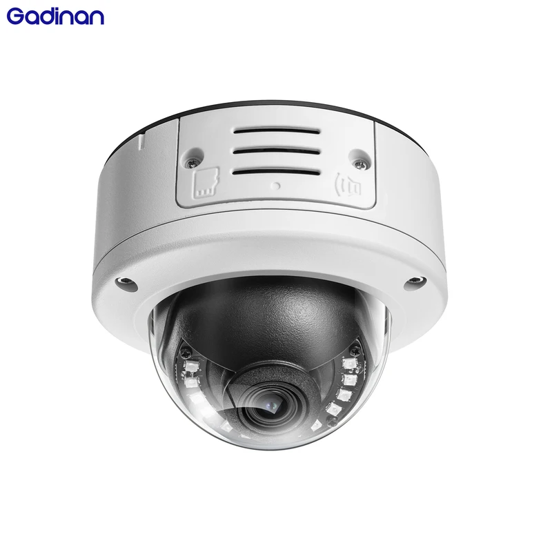 Gadinan 8MP 4K POE IP Camera Vandal-proof Outdoor 5MP 2-Way Audio H.265 Onvif Metal Dome Wired CCTV Security Video Surveillance