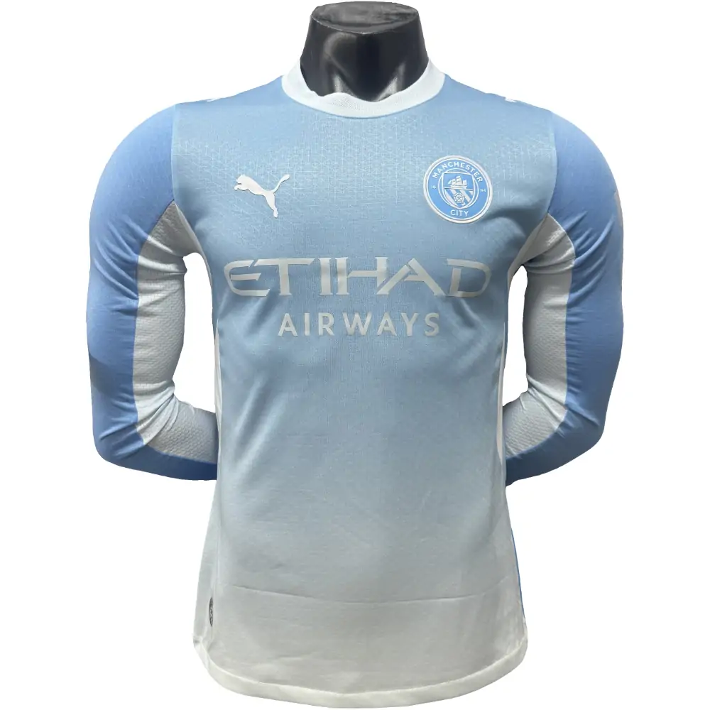 2026-27 Manchester City Home Long Sleeve Jersey - Player Edition