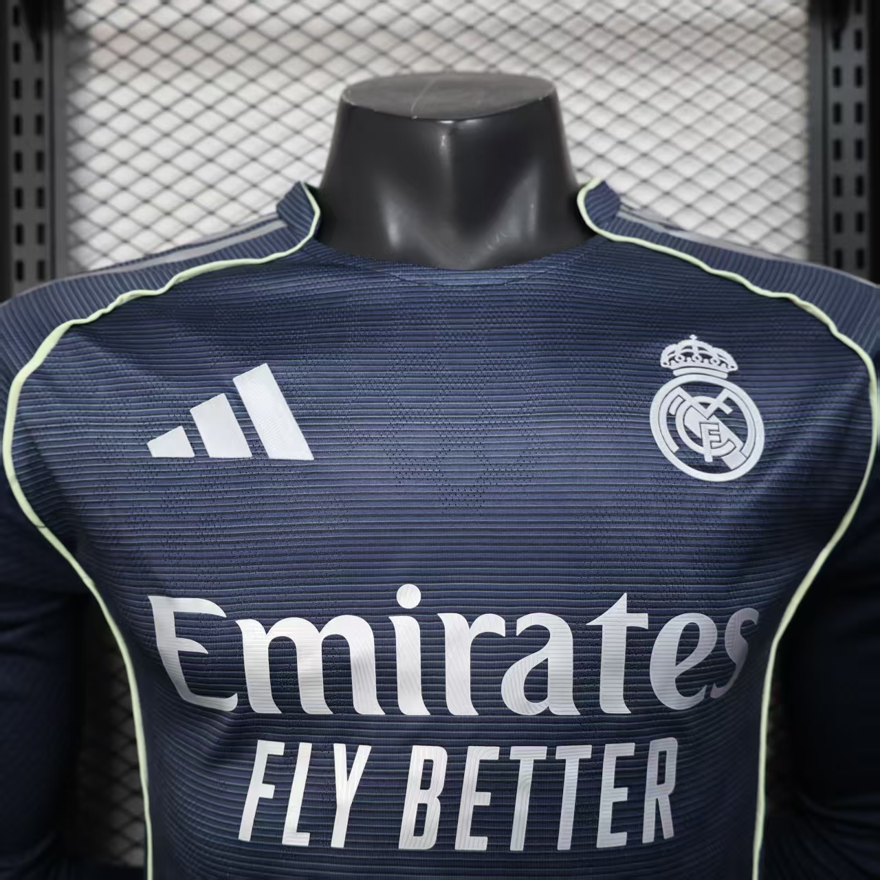2025/2026 Real Madrid Away Long Sleeve Football Shirt (Player Edition）
