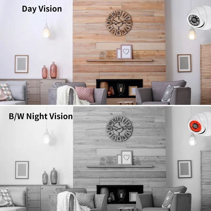 Gadinan Smart 8mp 4mp 4CH Home Security Camera System 2.8mm Wired PoE IP Cameras Indoor with Face Vehicle Detection 4K 4CH NVR
