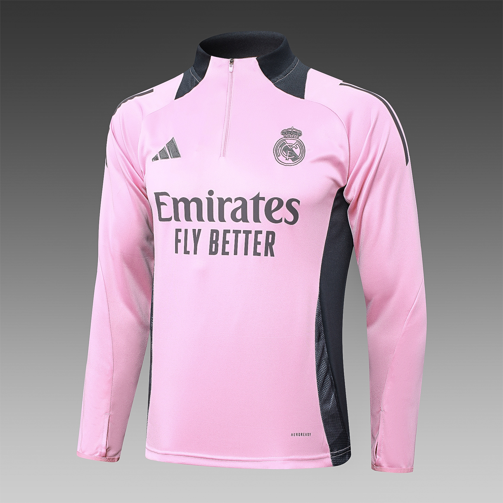 2024/2025 Real Madrid Pink Adult Half Zip Training Kit (Adult Kit)
