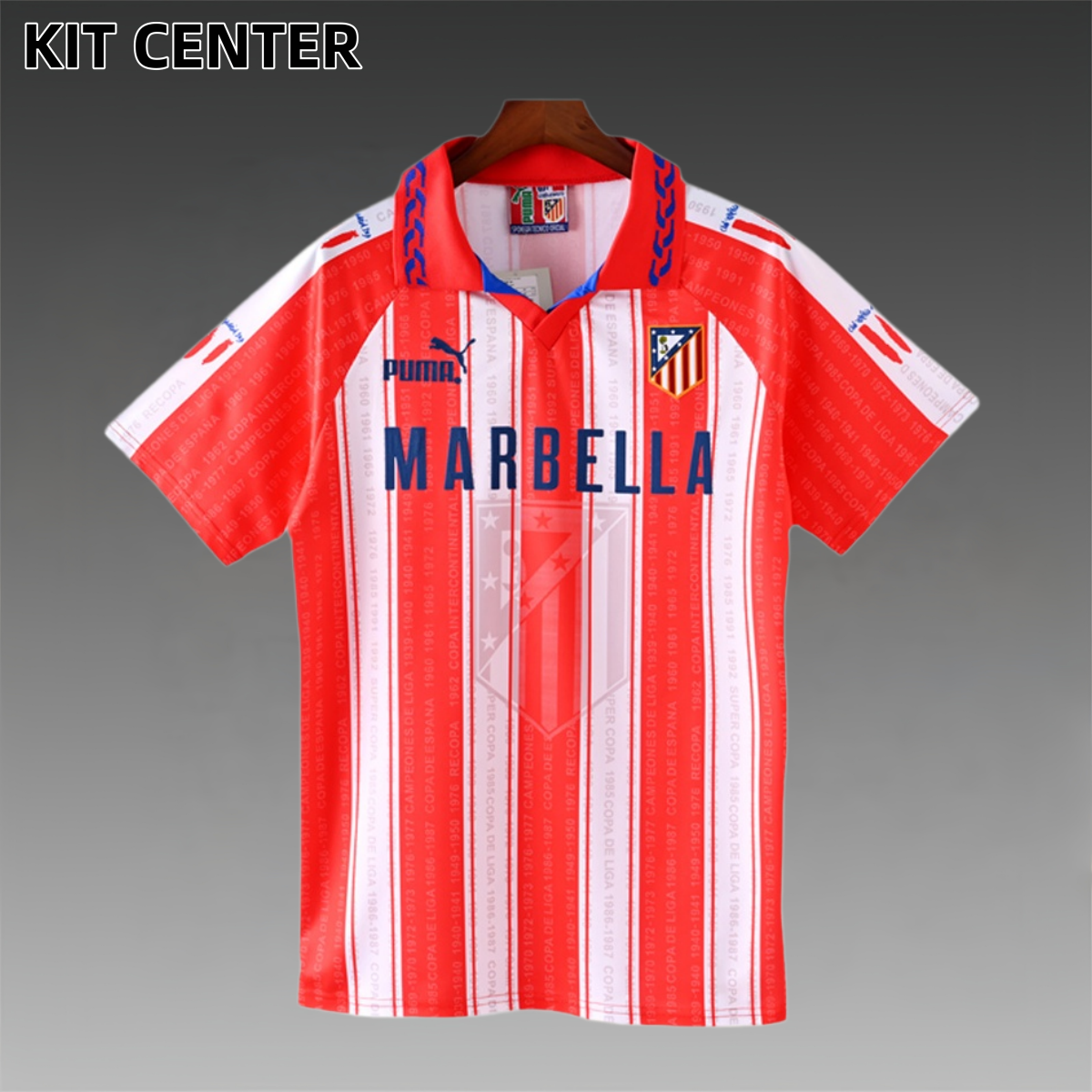 1995/1996 Atletico Madrid Home Retro Football Shirt
