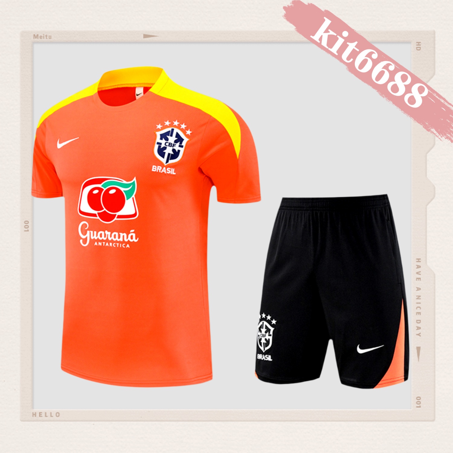 2025/2026 Brazil Short Sleeve Training Kit (Adult Kit)