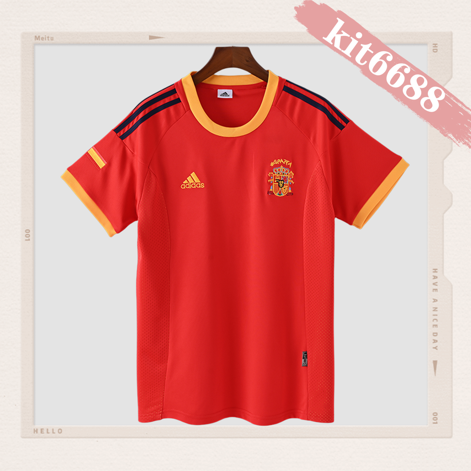 2002 Spain Home Retro Football Shirt
