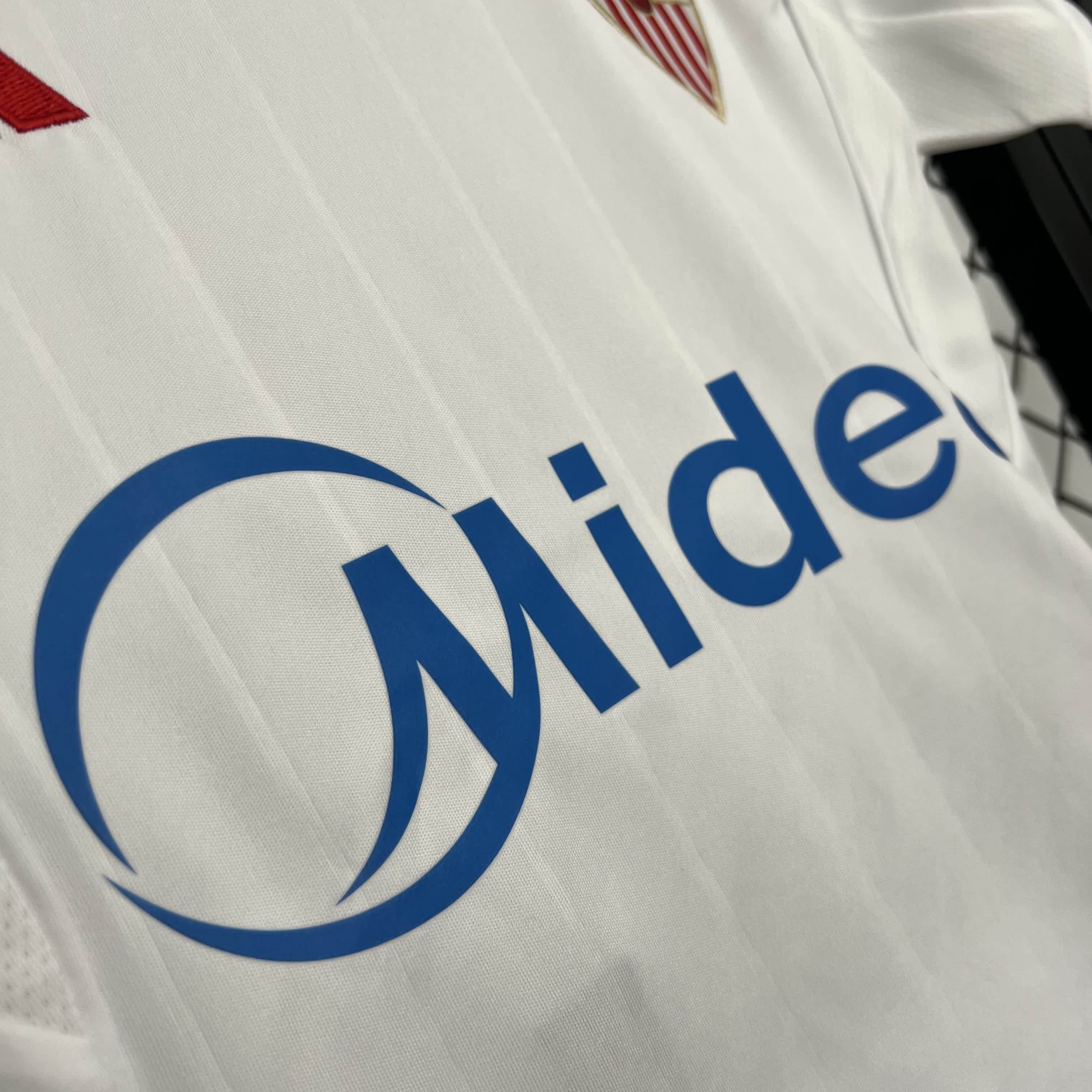 2025/2026 Sevilla Home Football Jersey (Kids Kit socks）