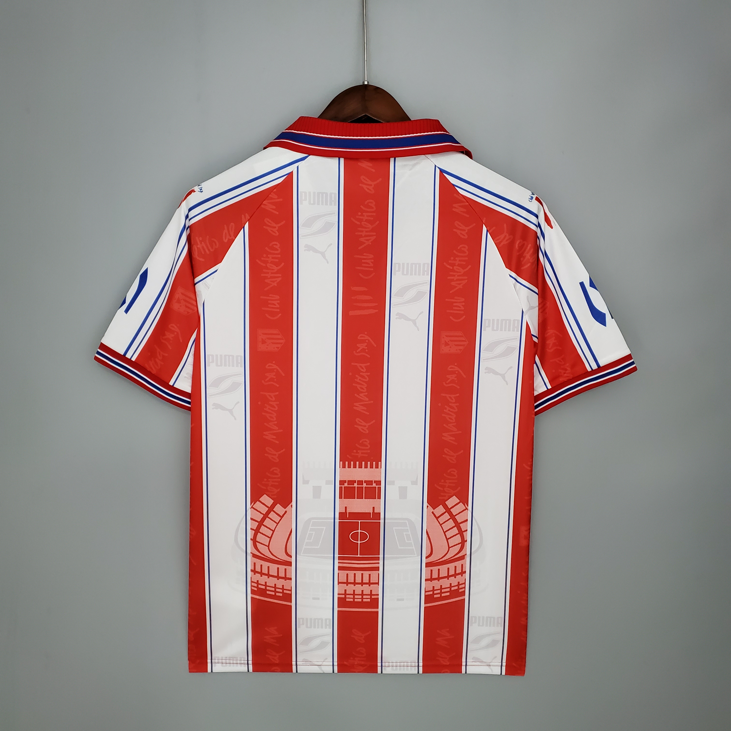 1996/1997 Atletico Madrid Home Retro Football Shirt