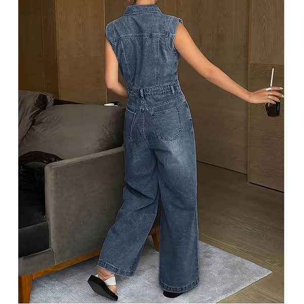 MOUWLOZE DENIM JUMPSUIT