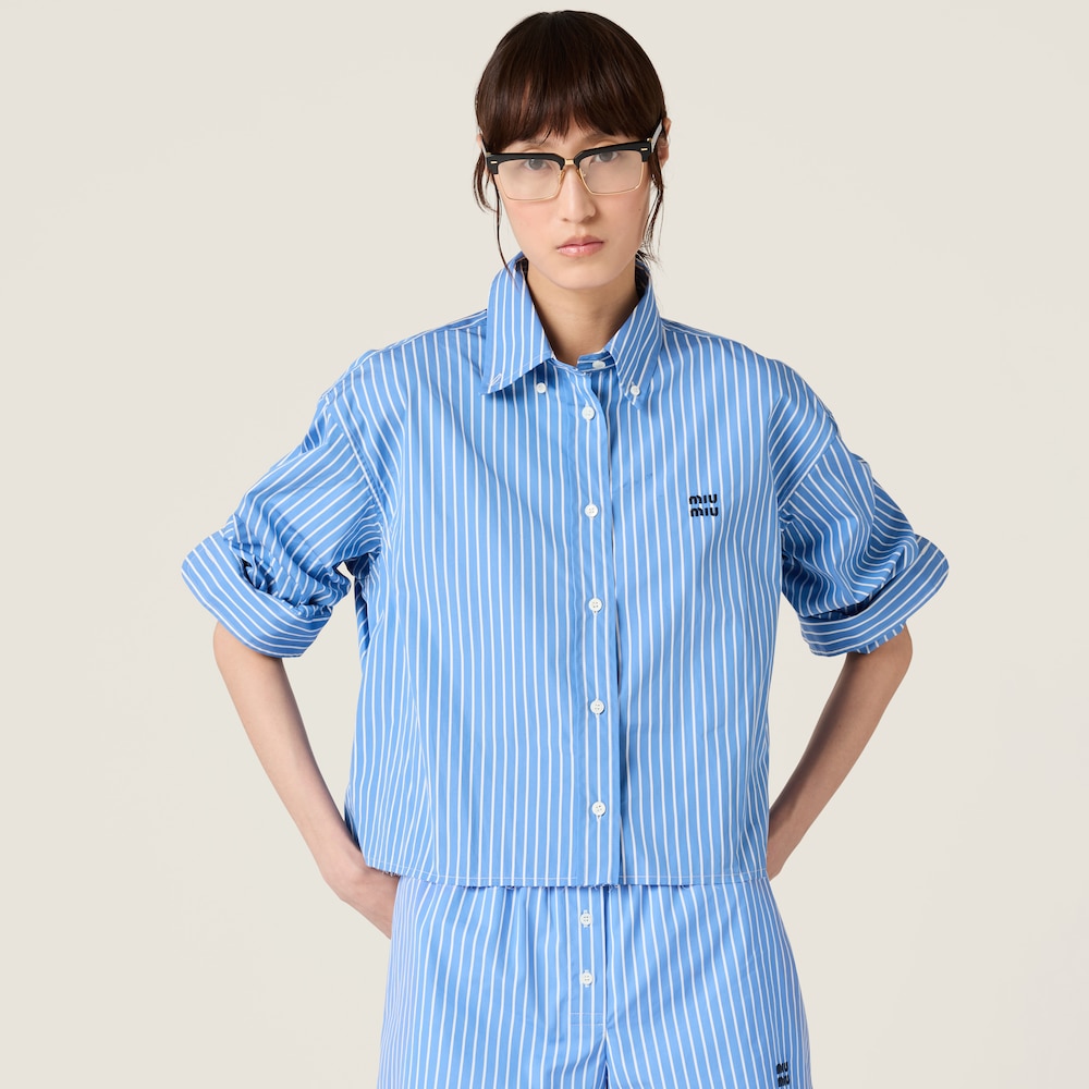 Striped cotton shirt