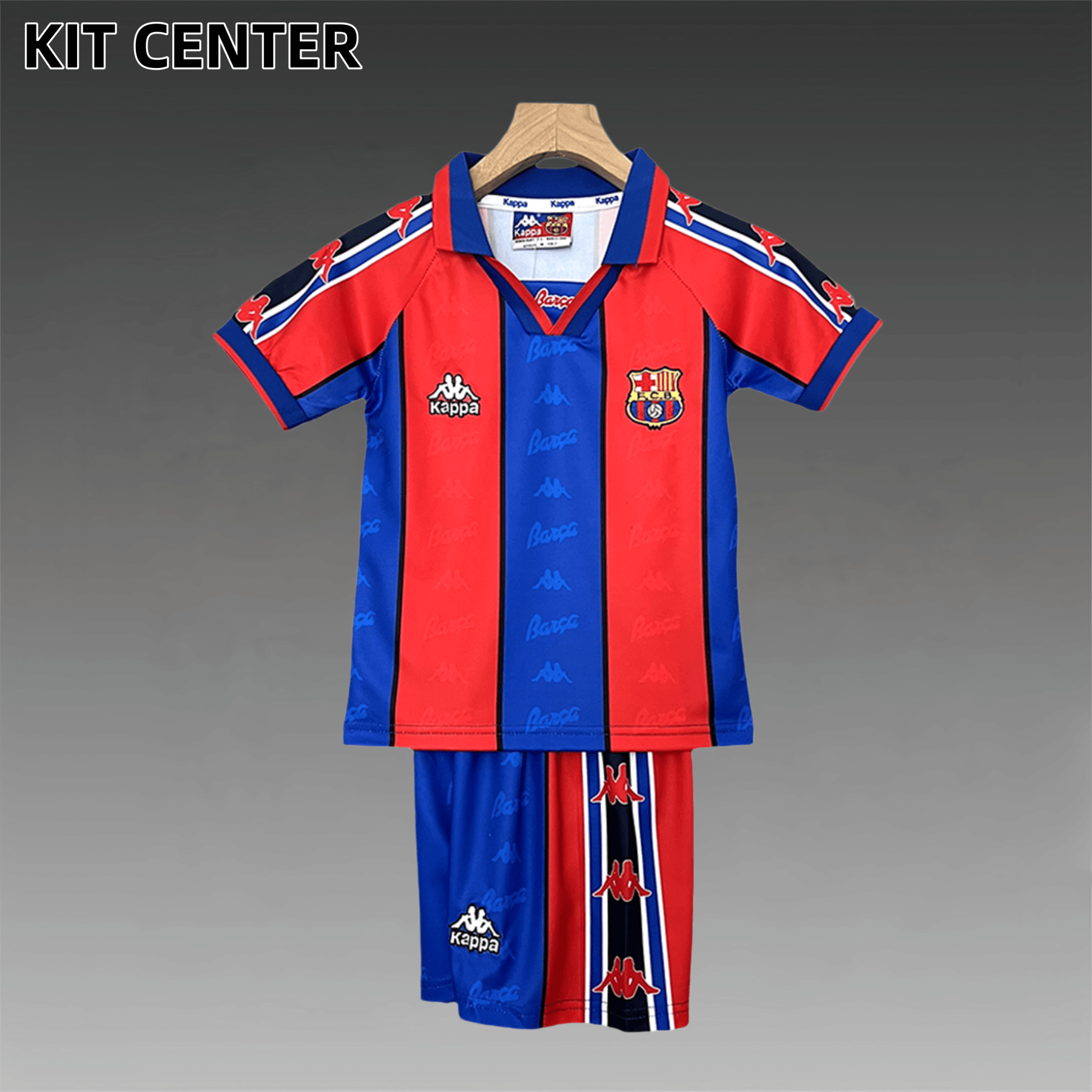 1995/1997 Barcelona Retro Home Kids Kit(Kids Kit)