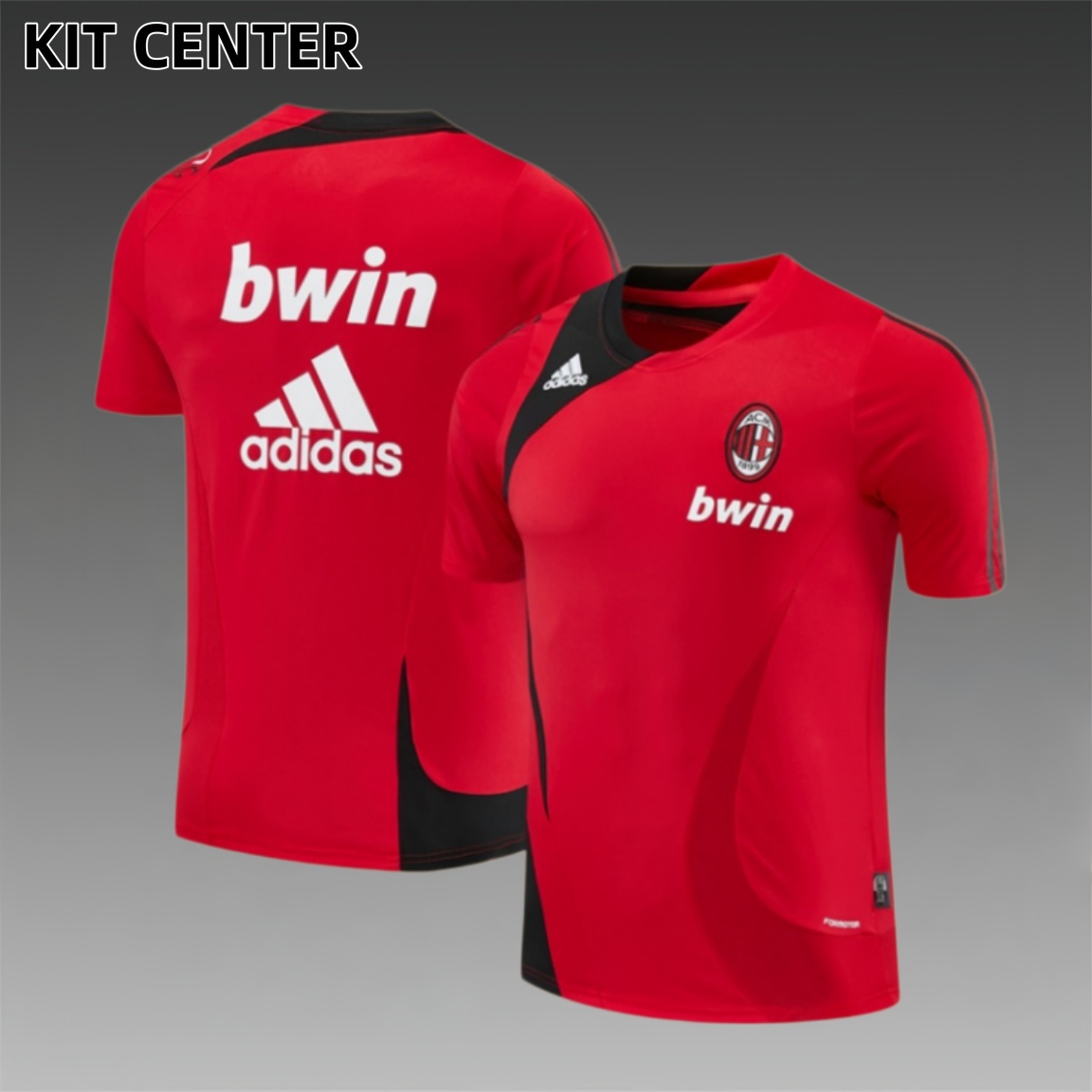 07/08 AC Milan retro training suit short sleeved football shirt