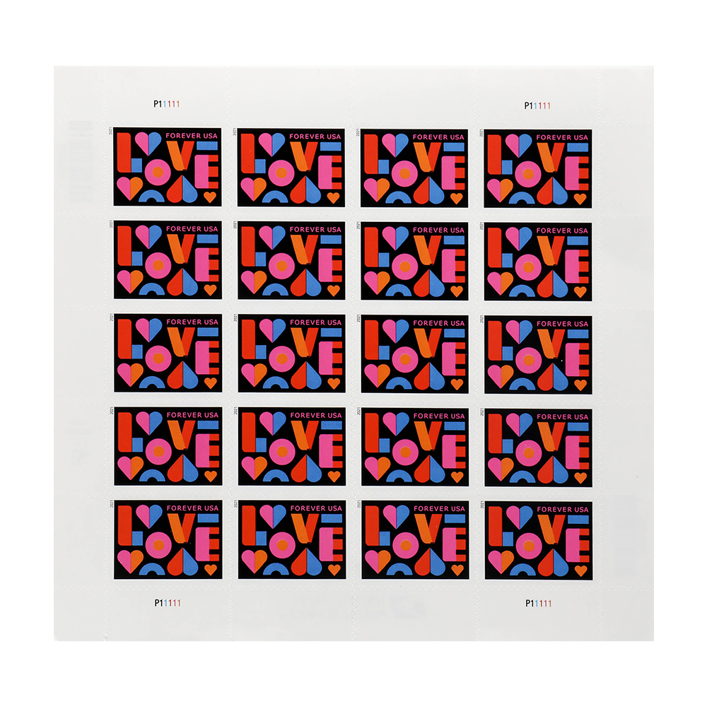 US 2021 Love Forever Stamps Wedding