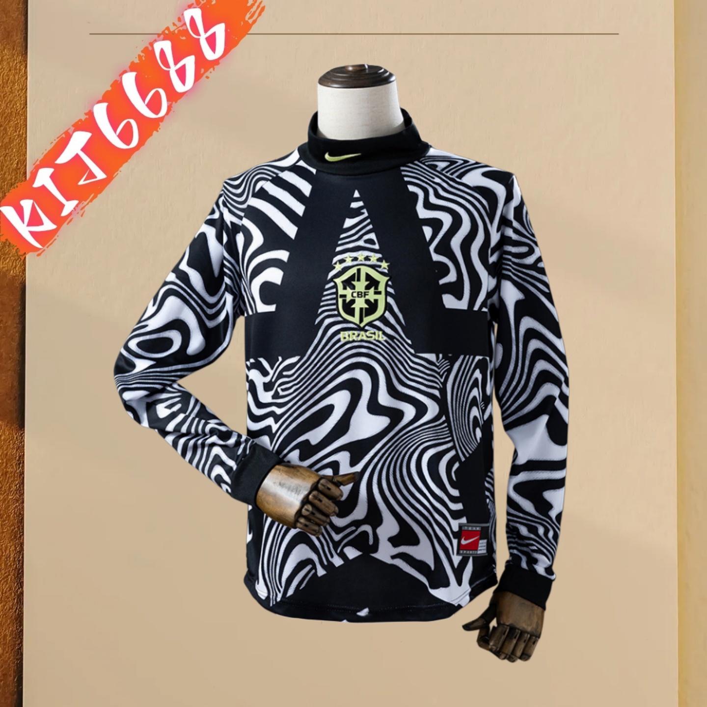 26/27 Brazil home Goalkeeper Long-Sleeved Football Shirt (Fan Edition)