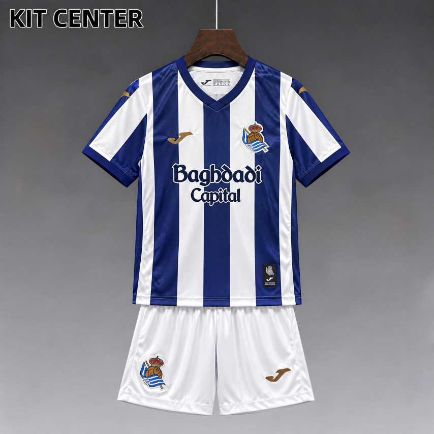 2026/2027 Real Sociedad Home Football Shirt (Kids Kit socks)