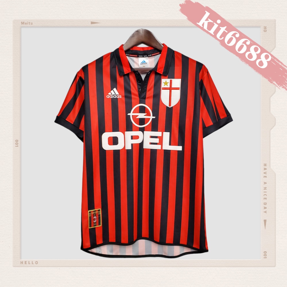 1999/2000 AC Milan Home Retro Football Shirt