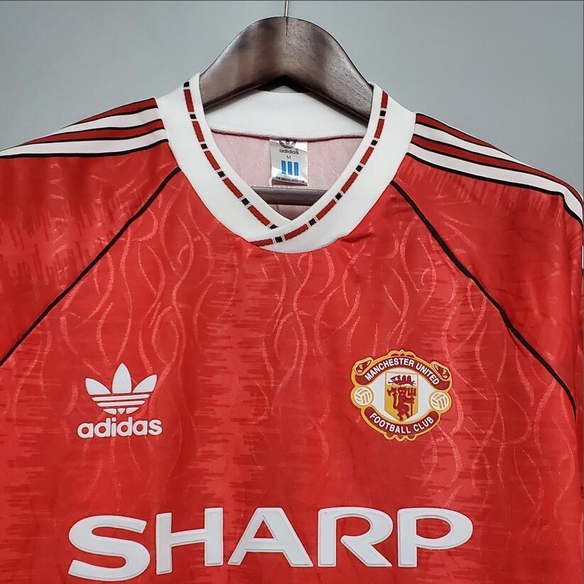 90/92 Manchester United home retro football jersey