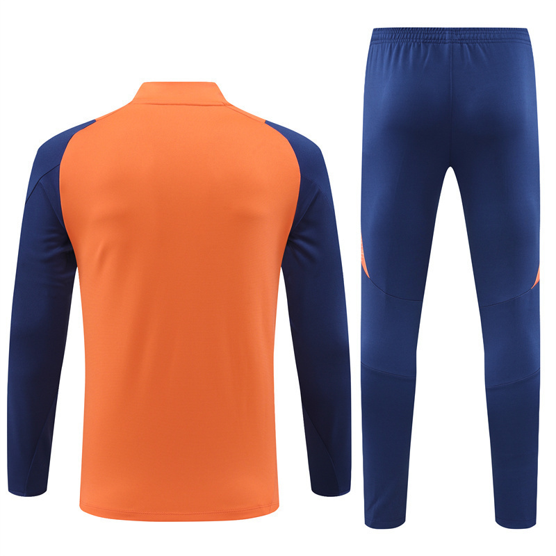 24/25 Manchester United orange Half Zip Training Kit (Adult Kids Kit)