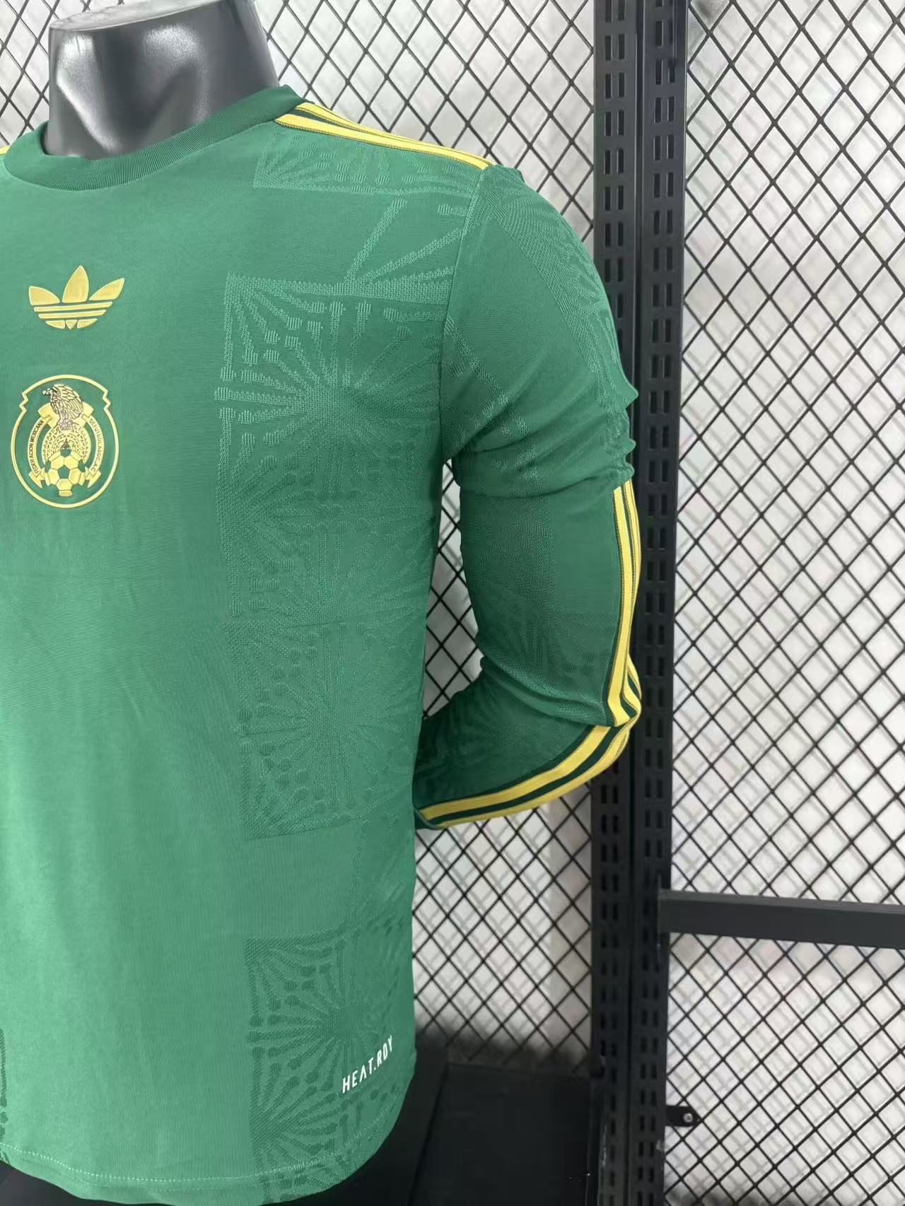 2025/2026 Mexico Gold Cup Green Long Sleeve Special Edition Shirt （Player Edition）