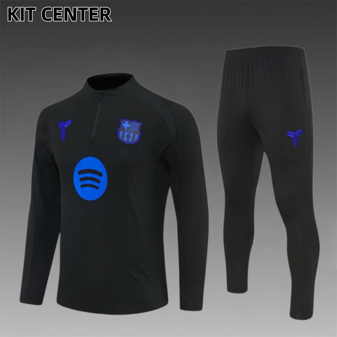 25/26 Barcelona Half Zip TrainingWear (Adult Kids Kit)