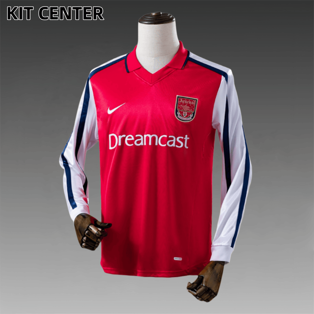 01/02 Arsenal Home  Retro Long Sleeve Football Shirt