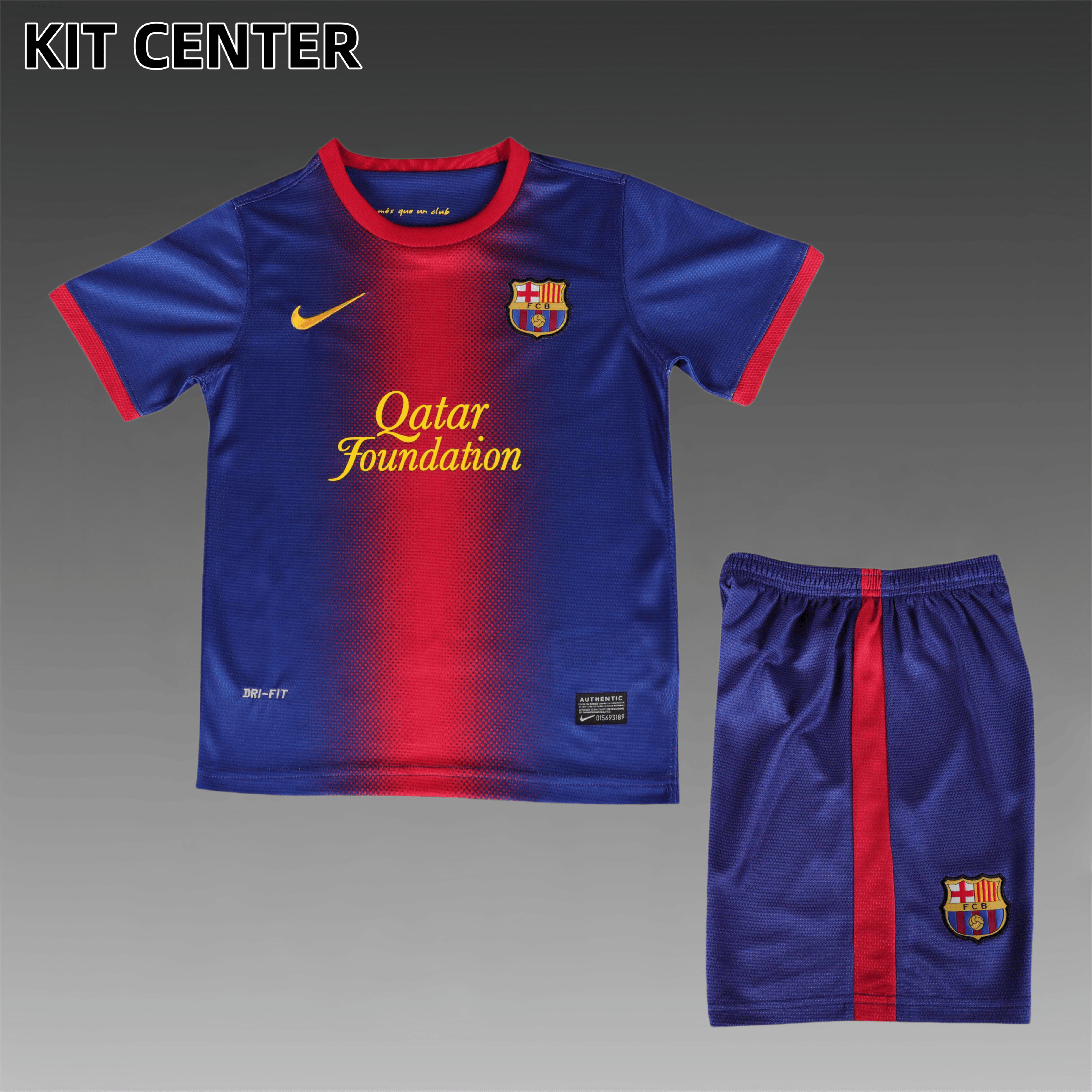 2012/2013 Barcelona home Retro Kids Kit(Kids Kit)
