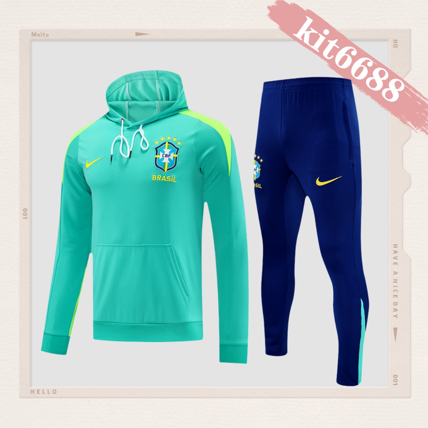 2025/2026 Brazil Adult Long Sleeve Hood Kit