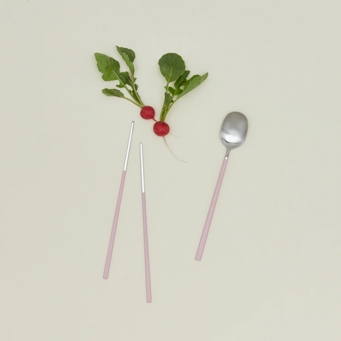 Spoon + Chopsticks Set - Pink