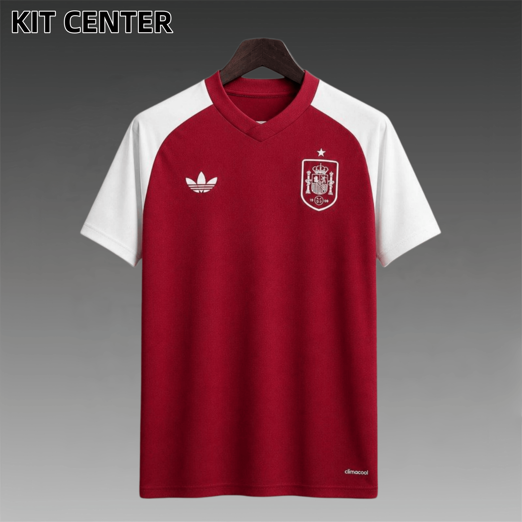 2026/2027 SSpain Pre-Match Away Red&White  Football Shirt (Fan version)