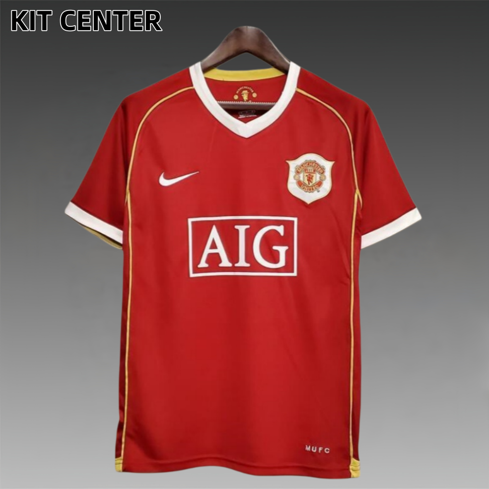 06/07 Manchester United home retro football jersey