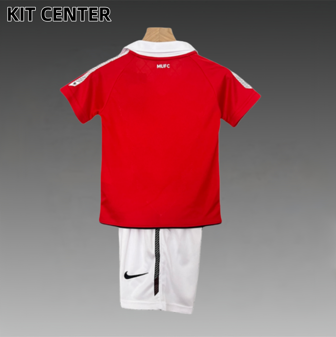 10/11 Manchester United home ground Retro Football Soccer Kids Kit