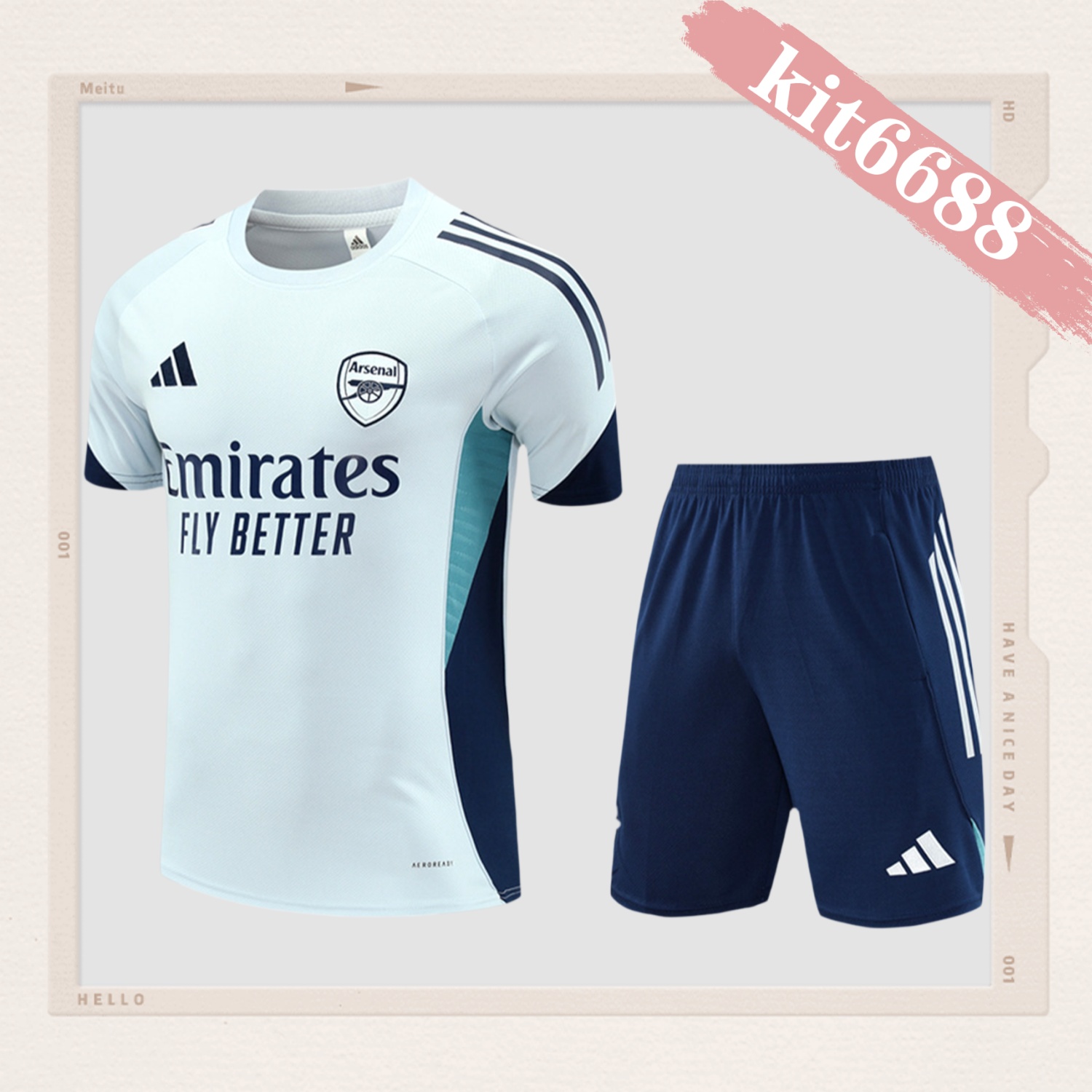 2025/2026 Arsenal Kids Short-Sleeve Training Kits (Kids Kit)