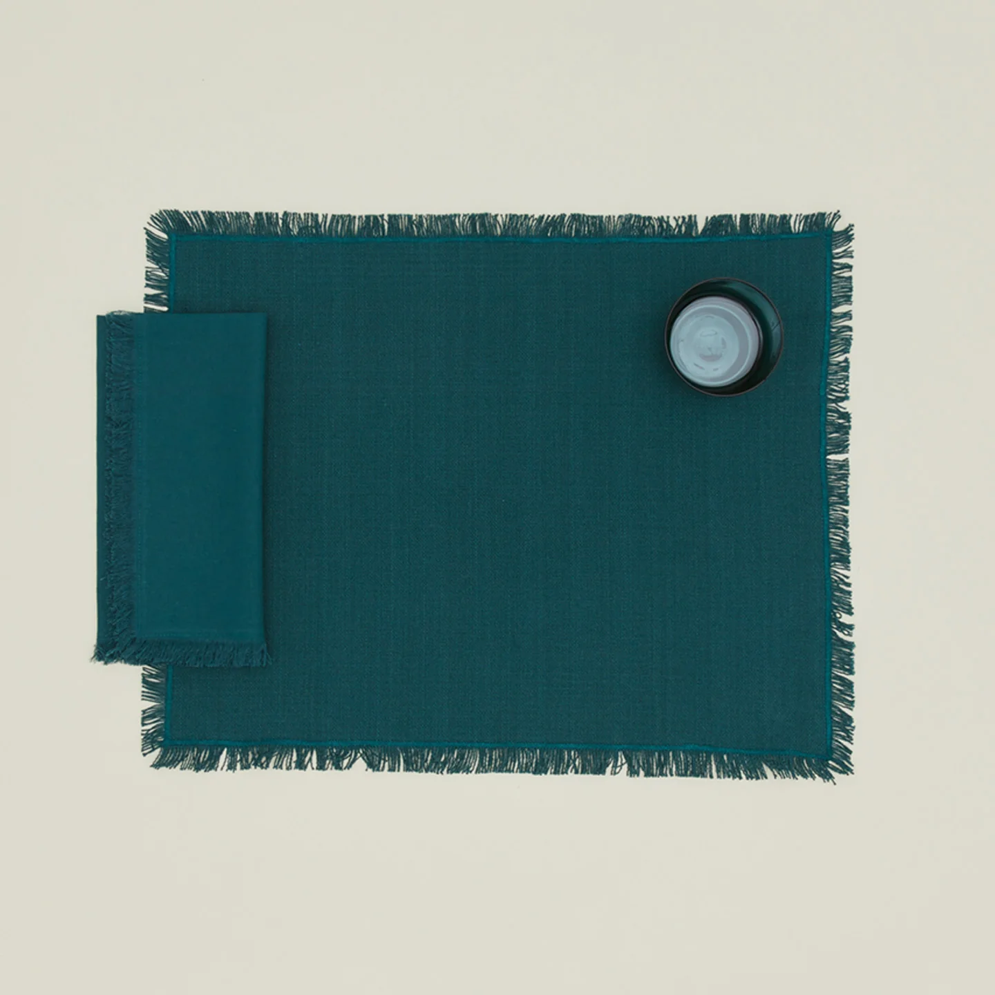 Essential Cotton Placemat, Set of 4 - Peacock