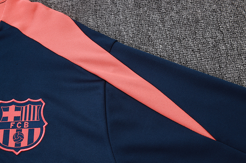 2025/2026 Barcelona Half Zip Tracksuit (Adult Kit)