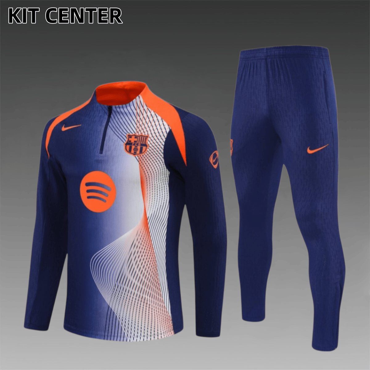 25/26 Barcelona Half Zip TrainingWear (Adult Kids Kit)