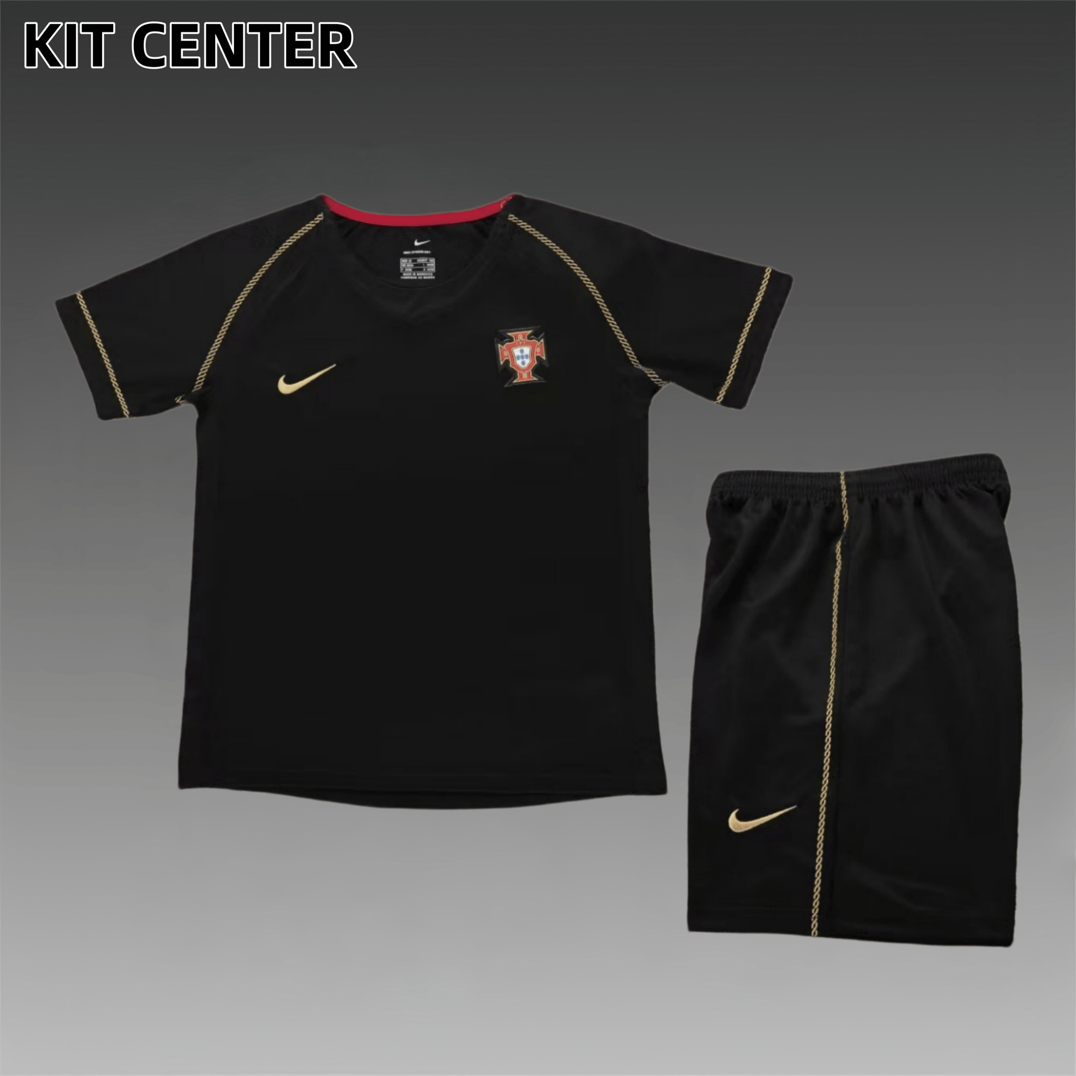 2006 Portugal Away Retro Football Shirt  Kids Kit