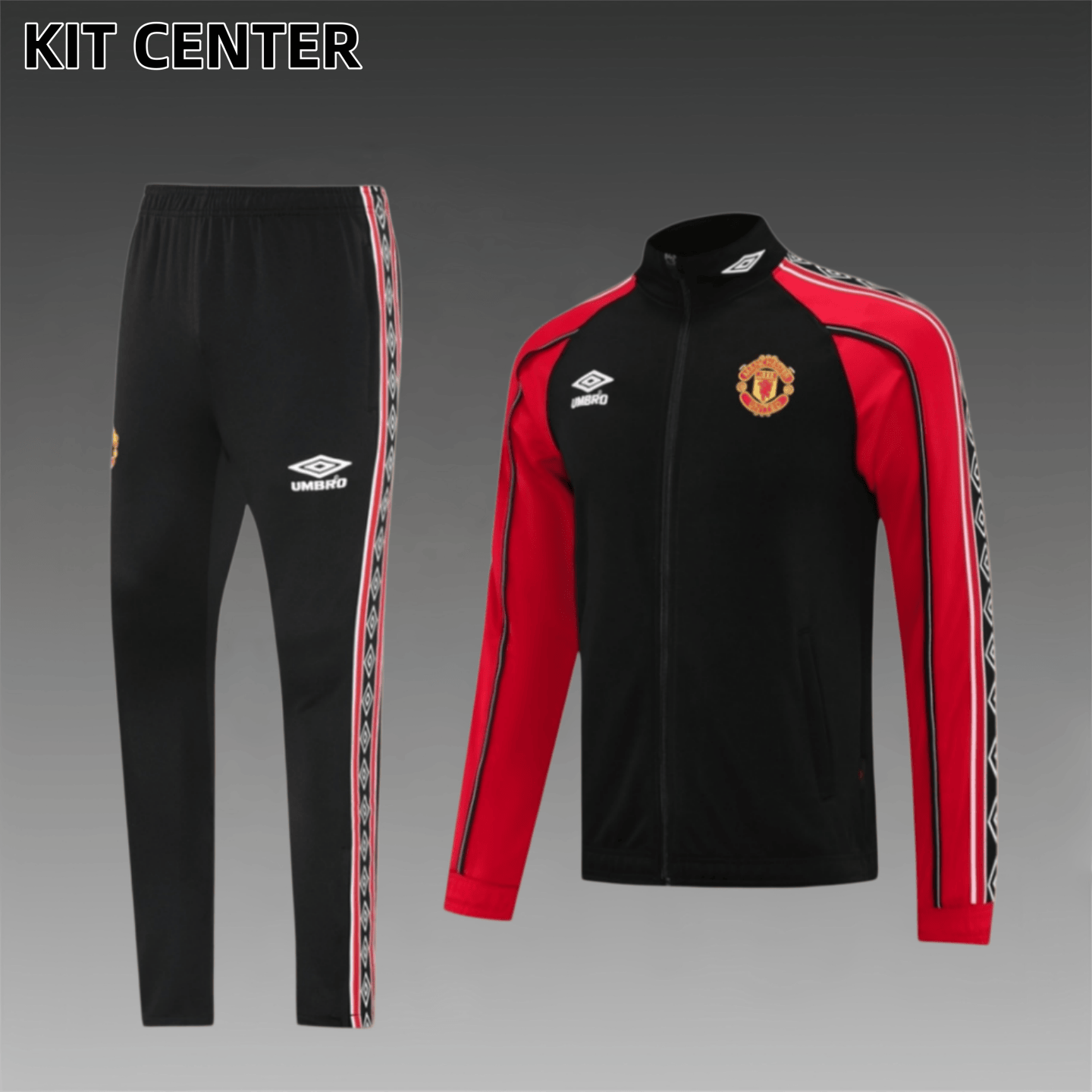 25/26 Manchester United Full Zipper Training Suit (Adult Set)
